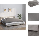 vidaXL Couverture lestée avec housse Gris 155 x 220 cm 11 kg Tissu