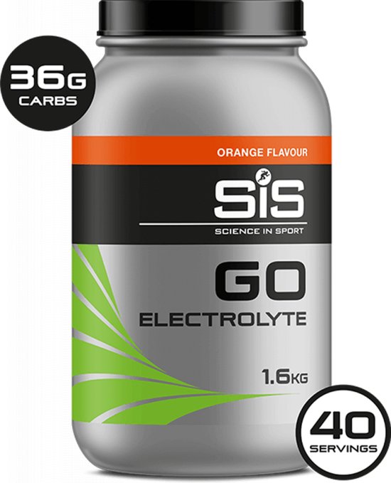 Science in Sport - SIS Energydrink - Go Electrolyte - Elektrolyten + Koolhydraten - 1,6kg - Orange/ Sinaasappel smaak