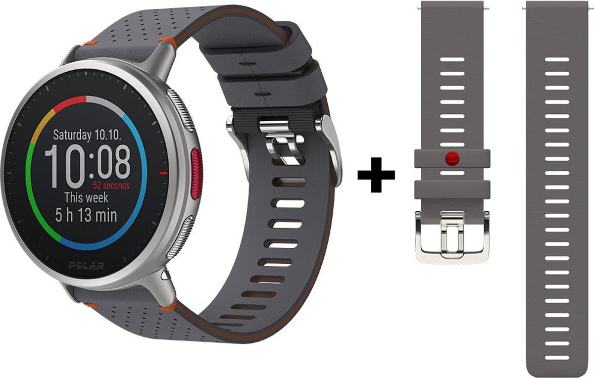 POLAR VANTAGE V2 Multisporthorloge Shift Edition Grey Orange  M/L