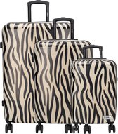 Zebra Trends Animal Travel Kofferset - 3 delig - TSA slot - Zebra