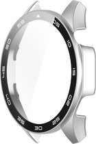 Watch case screenprotector - hoesje - geschikt voor Huawei GT 4 - 46 mm - zilver