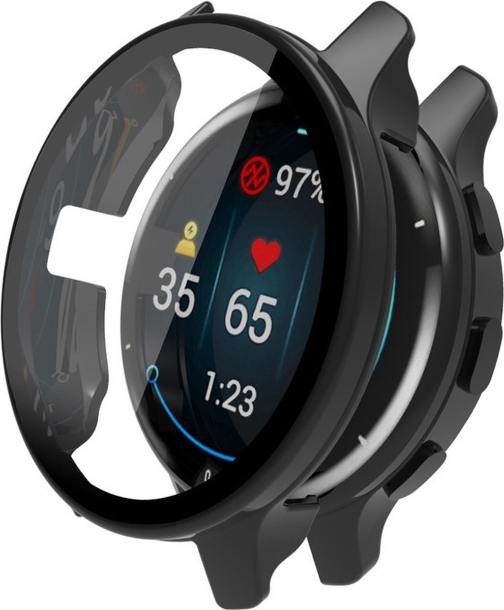 Watch case screenprotector - hoesje - geschikt voor Garmin Venu 2S - zwart