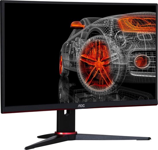 AOC G2 24G2SPAE/BK LED display 60,5 cm (23.8") 1920 x 1080 pixels Full HD Noir, Rouge