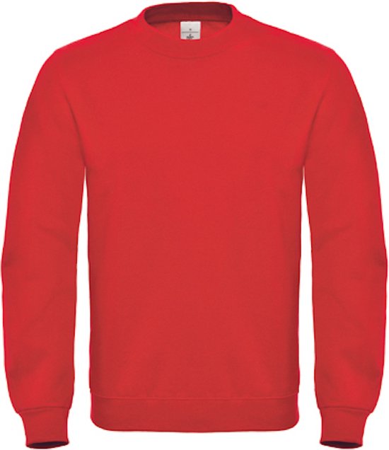 Sweater 'ID.002' met ronde hals B&C Collectie maat L Rood