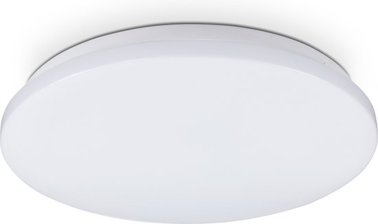 B.K.Licht - Witte Plafondlamp - ronde lamp - Ø27.5cm - met indirect licht - LED plafonniére - 4.000K - 1.500Lm - 15W