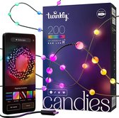Twinkly Candies Lichtsnoer - Pearl - RGB - Verlichtingsdecoratie - 200 RGB LED’s - 6 meter - Transparant