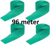 Crepe slinger - slingers groen 4x 24 meter = 96 meter