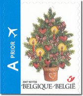 Bpost - Kerst WE - 10 postzegels tarief 1 WERELD - Kerstboom - kerstzegels