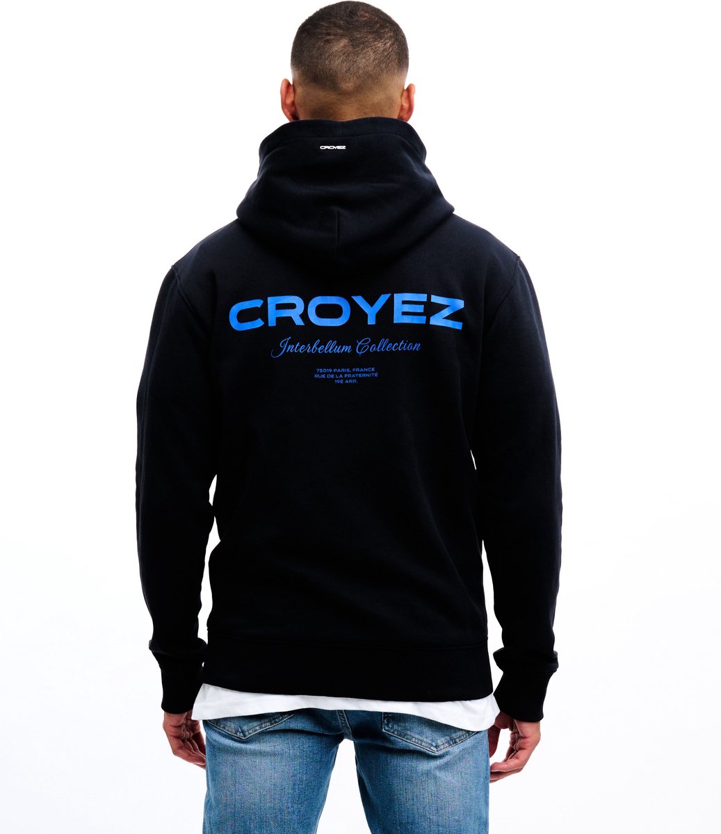 Croyez Collection Hoodie | Oversized Fit | Zwart/Blauw | Heren
