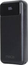 Maca Powerbank 20000 mAh - Ingebouwde Kabels - 22,5W snellader - USB A, USB C, Micro - Met Led Display - Zwart - Universele oplader - Iphone - Samsung - Apple