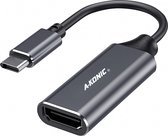 A-KONICUSB C naar HDMI Adapter - Ultra 4k HD - Converter - Type C to HDMI - Thunderbolt 3 - Spacegray