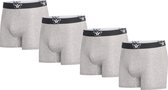 Cappuccino Italia - Heren Onderbroeken 4-Pack Boxers - Grijs - Maat S