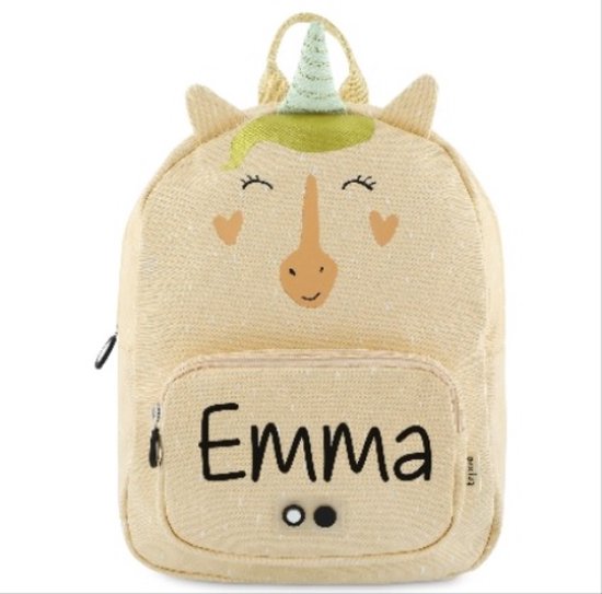 Rugzak met naam Trixie Mrs. Unicorn Rugtas met naam back to school bol