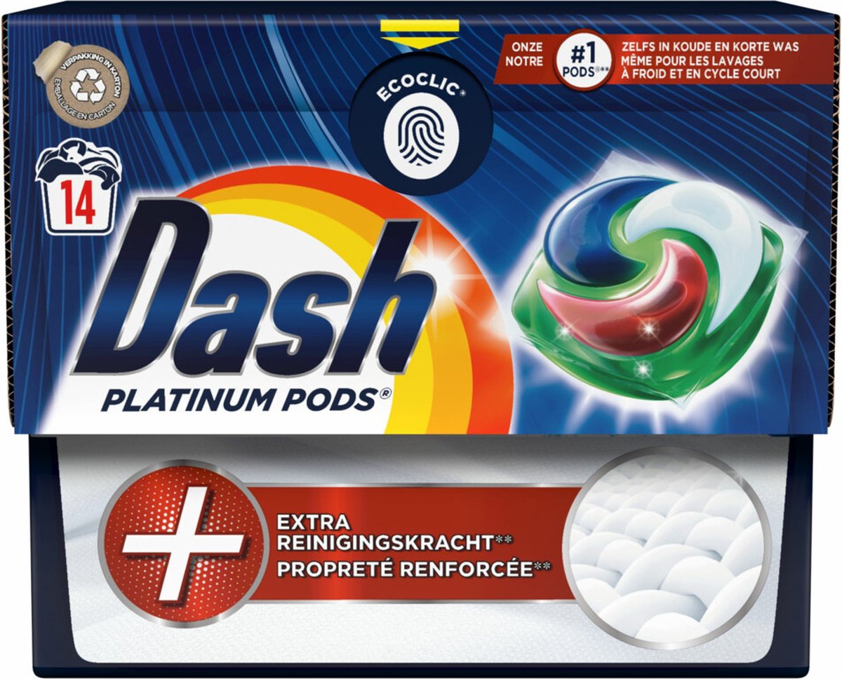 20'000 boîtes de capsules Dash Platinum Pods gratuites - Echantillons  gratuits en Belgique