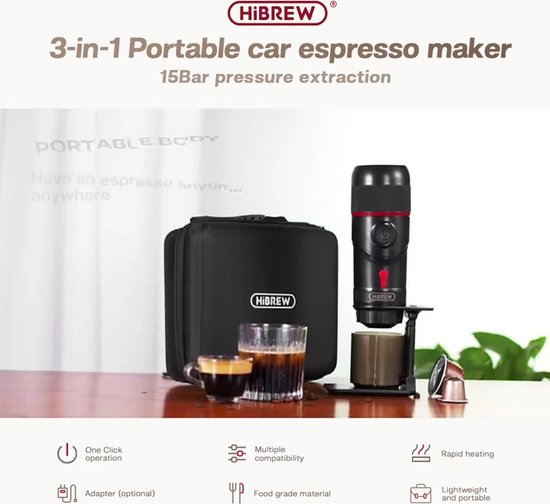 Machine expresso portable - sans fil - cafetière de voyage