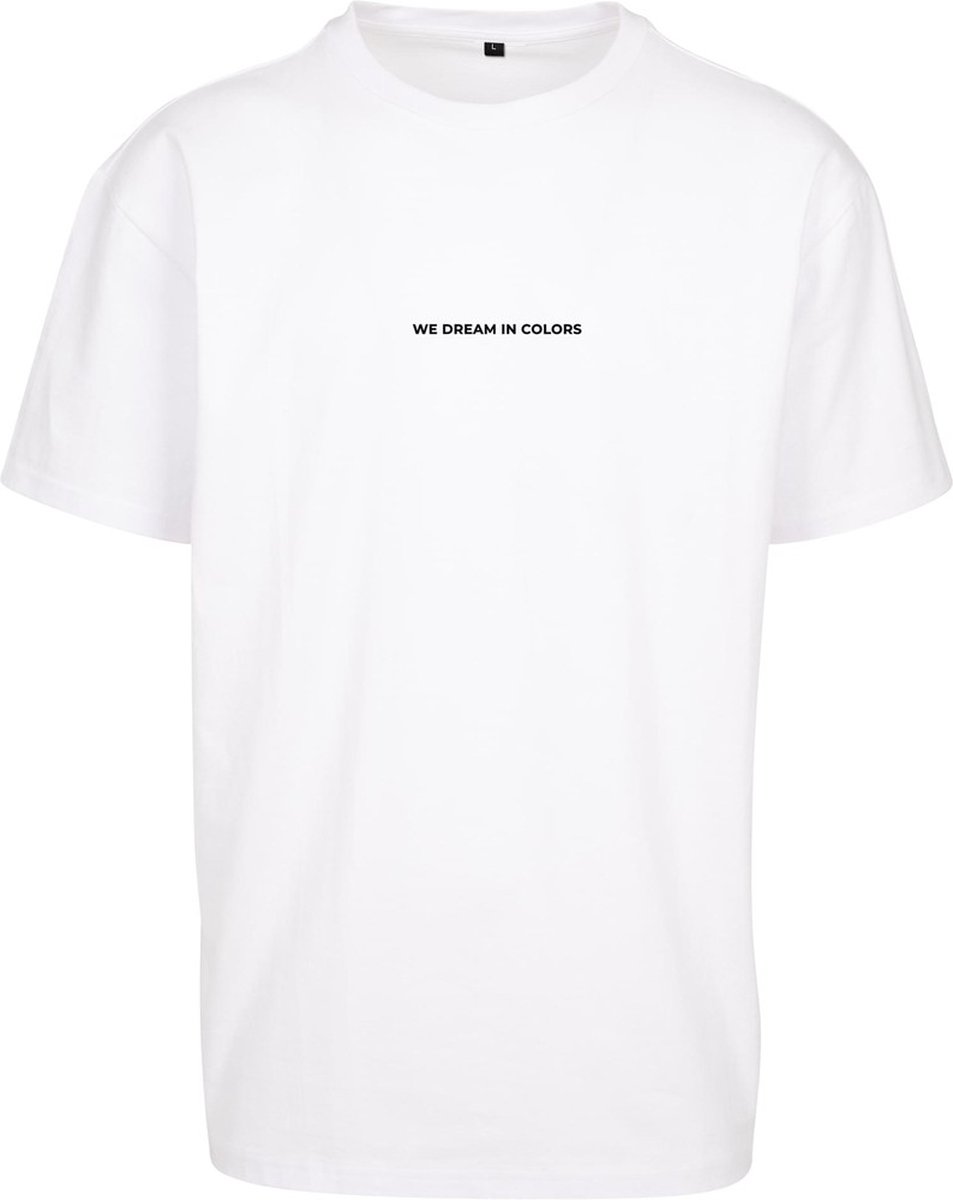 Mister Tee We Dream in Colors Oversize Heren T-shirt L Wit