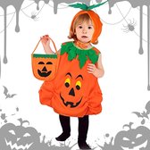 Halloween kostuum voor kinderen - schattige pompoen kostuum incl snoep tasje