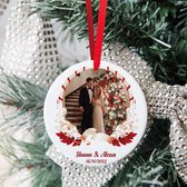 Wedding Christmas Ornament - Eerste Kerstcadeau - fotoornament - Ceramic Ornament - Merry Christmas - Kerstversieringen - Kerstcadeaus - Kersthanger - Nieuwe paar kerst