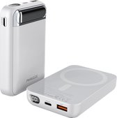 Phreeze Magnetische Powerbank 10000 mAh - Geschikt voor MagSafe en iPhone - Powerbank Snellader - LED - Draadloos Opladen