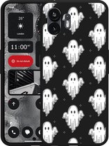 Cazy Hoesje Zwart geschikt voor Nothing Phone (2) Spookjes