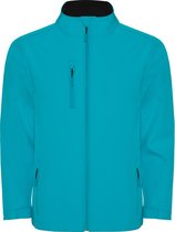 Premium Soft shell jas Aquamarijn Groen Nebraska Unisex merk Roly maat L