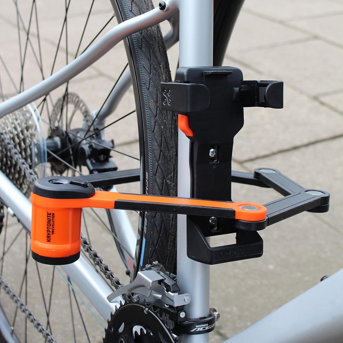 Kryptonite Evolution 790 Vouwslot – ART-2 slot – Vouwslot (elektrische) fiets – 90 cm lang - Zwart/Oranje thumbnail 6