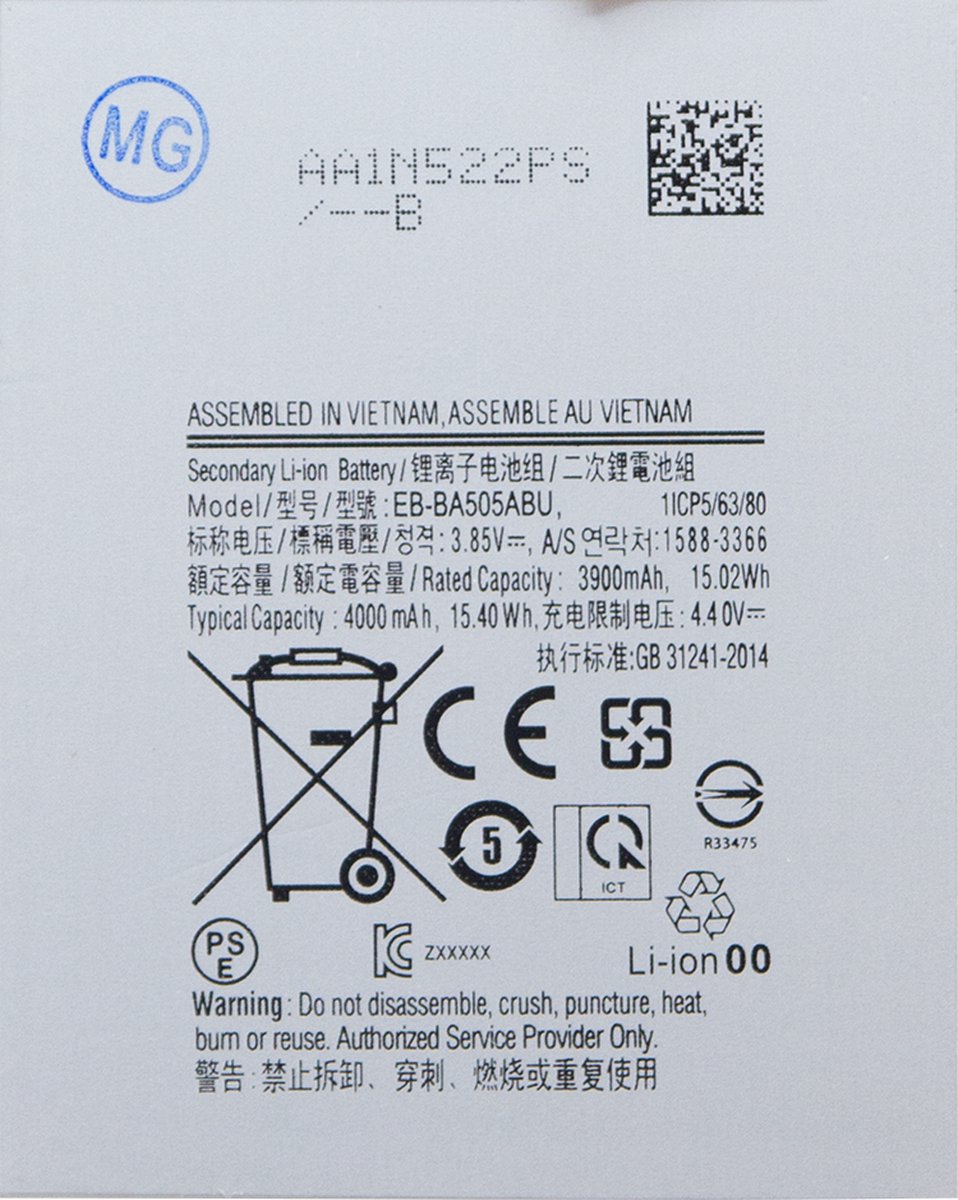 MG - Geschikt Voor Samsung Galaxy A30 Battery - Batterij - Accu