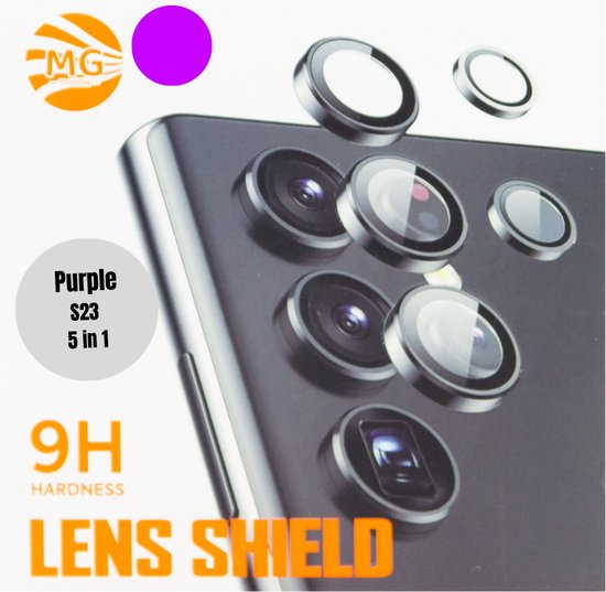 MG Camera lens protector Geschikt Voor Samsung Galaxy S23 - Paars