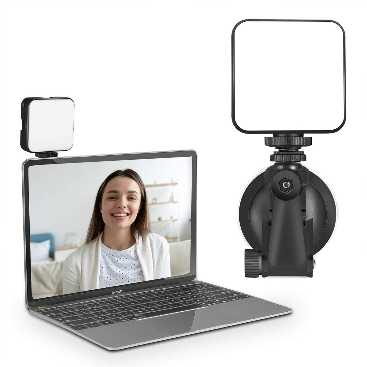 CHANONE® Verlichtingsset met Statief - Licht voor Laptop MacBook, Videoconferenties, Thuiswerken, Zoom Meetings, en Meer