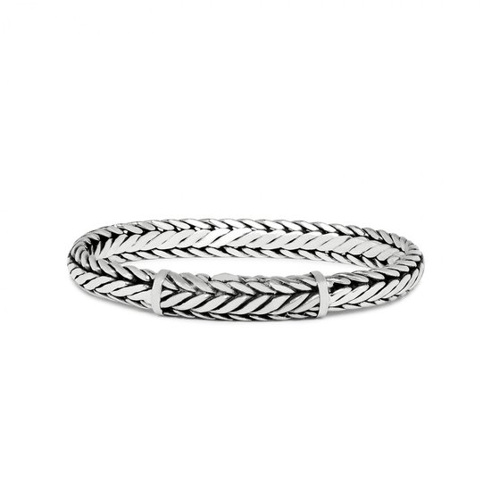 SILK Jewellery - Zilveren Armband - Zipp - 421.23 - Maat 23
