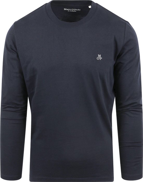 Marc O'Polo - Long Sleeve T-Shirt Navy - Heren - Maat XL - Regular-fit