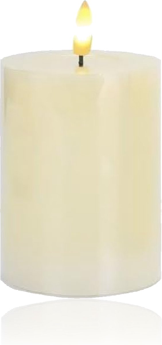 Led kaars - 12,5 cm- Echte Wax - Vlamloze veilige kaars - batterij - Brandveilig - Flameless candle - Kindveilig - Realistisch vaste vlam - Decoratie - Kerst - Tijdstimer - Realistisch