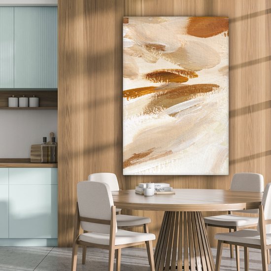 Peinture - Peinture - Beige - 90x140 cm - Décoration murale