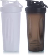 Klassieke Shaker met BlenderBall , Proteïne Shaker, 2-Delig Shaker Fles , 700 ml Proteïne Shake Mixer, Ideaal voor Proteïne / Dieet / Fitness / Shakes, PP Materiaal Waterfles , Waterfles in de Zomer.
