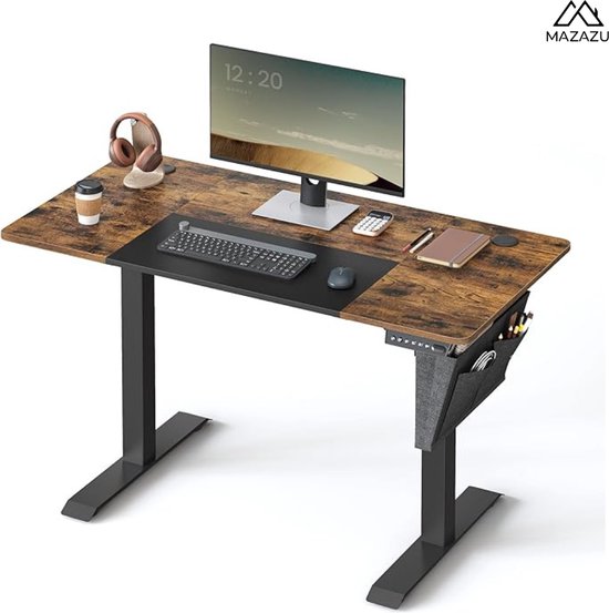 MIRA Home - Bureau électrique - Table pour ordinateur portable - Ordinateur portable - Table - Vintage - 120x60x120