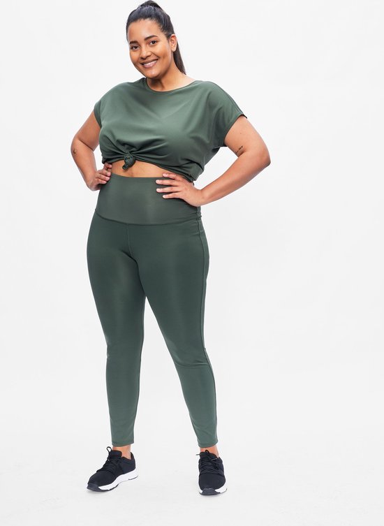 Redmax Sportlegging Dames Corrigerend Perfect RMXBelle - Sportkleding - Geschikt voor Fitness en Yoga - Dry Cool - Fitness Legging - Corrigerend - Groen - 48 van Merkloos — afbeelding 3
