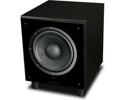 Wharfedale SW-10 Subwoofer – 10” Long-Throw Woofer – Ingebouwde 200W Versterker – Variabele Crossover – Zwart