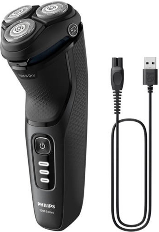 Philips S3244/12 - Roterend scheerapparaat - SkinProtect - Zwart - Batterij/Accu