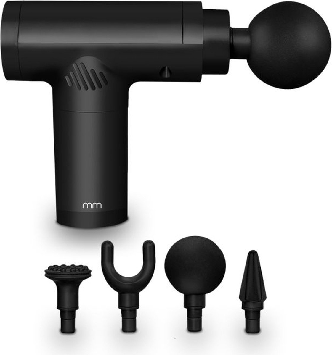 Afbeelding 2 van MikaMax Picco Massage Gun - Massagepistool - 4 Opzetstukken - Compact - 6 standen