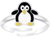 Joie|S - Bague pingouin argent ajustable - pour enfant