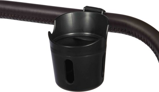Dooky 2 in 1 Universele Beker en Telefoonhouder - Voor kinderwagen en Buggy - Zwart - 360 graden draaibaar ontwerp van Dooky — afbeelding 5