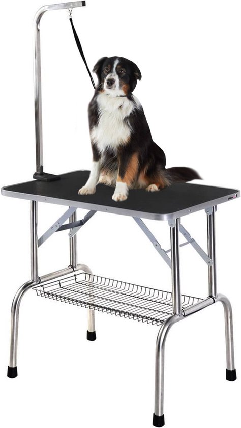 MaxxPet Trimtafel voor honden - Hondentrimtafel Met Aanlijnoptie – Inklapbaar - 120x60x160cm