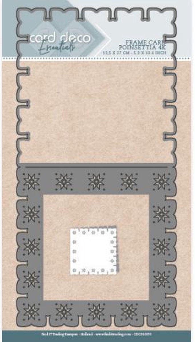 Card Deco Essentials Frame Dies - Poinsettia - 4K