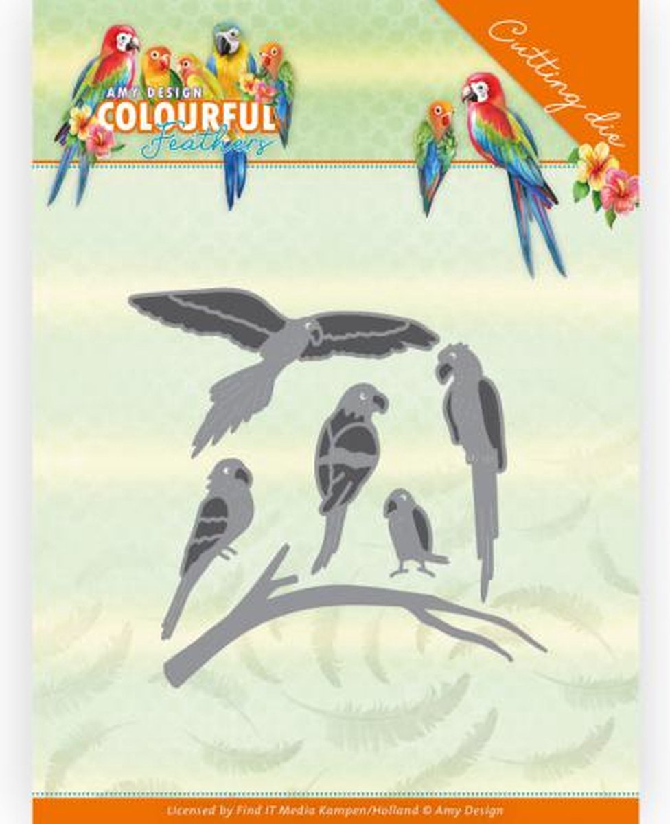 Dies - Amy Design - Colourful Feathers - Parrot