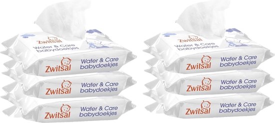 Zwitsal Babydoekjes - Water & Care - 6 x 75 stuks