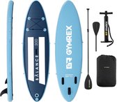Gymrex Sup Board Opblaasbaar - Sup - 135 kg - Blauw / Marineblauw Set met peddel en accessoires