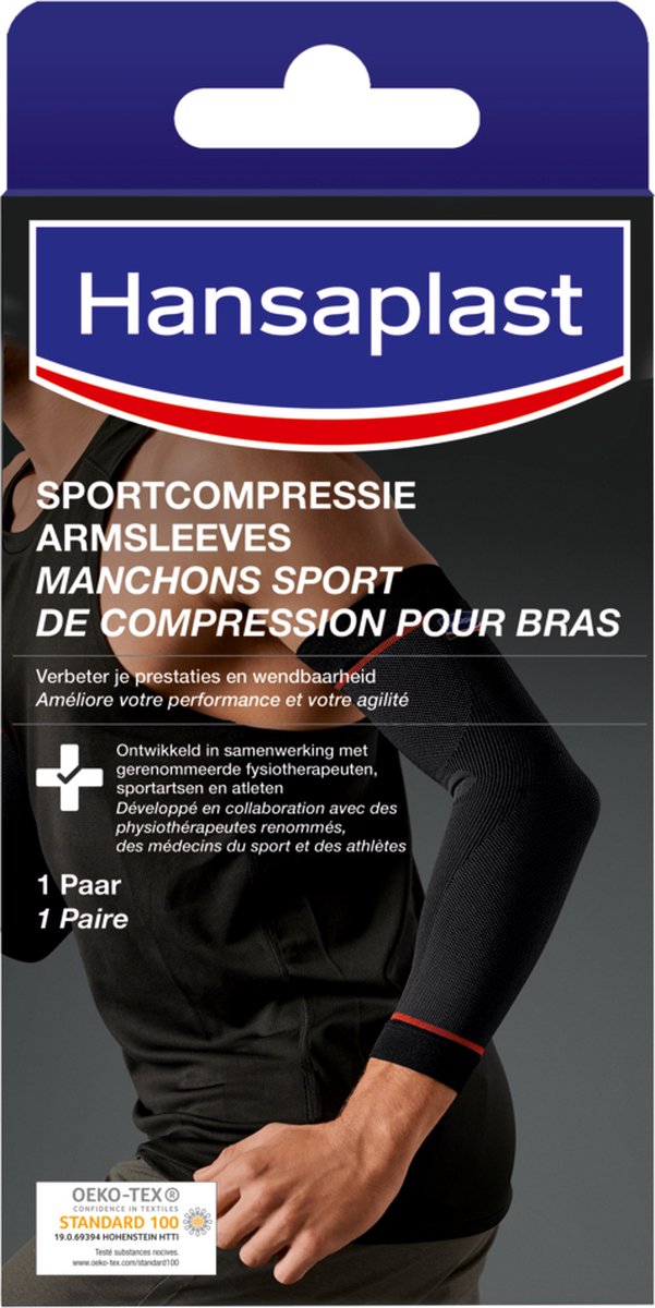 Hansaplast Sport - Compressie Armsleeves - One Size - Unisex - 1 paar - Hansaplast