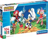 Clementoni - Puzzle Sonic - 104 pièces - 27256