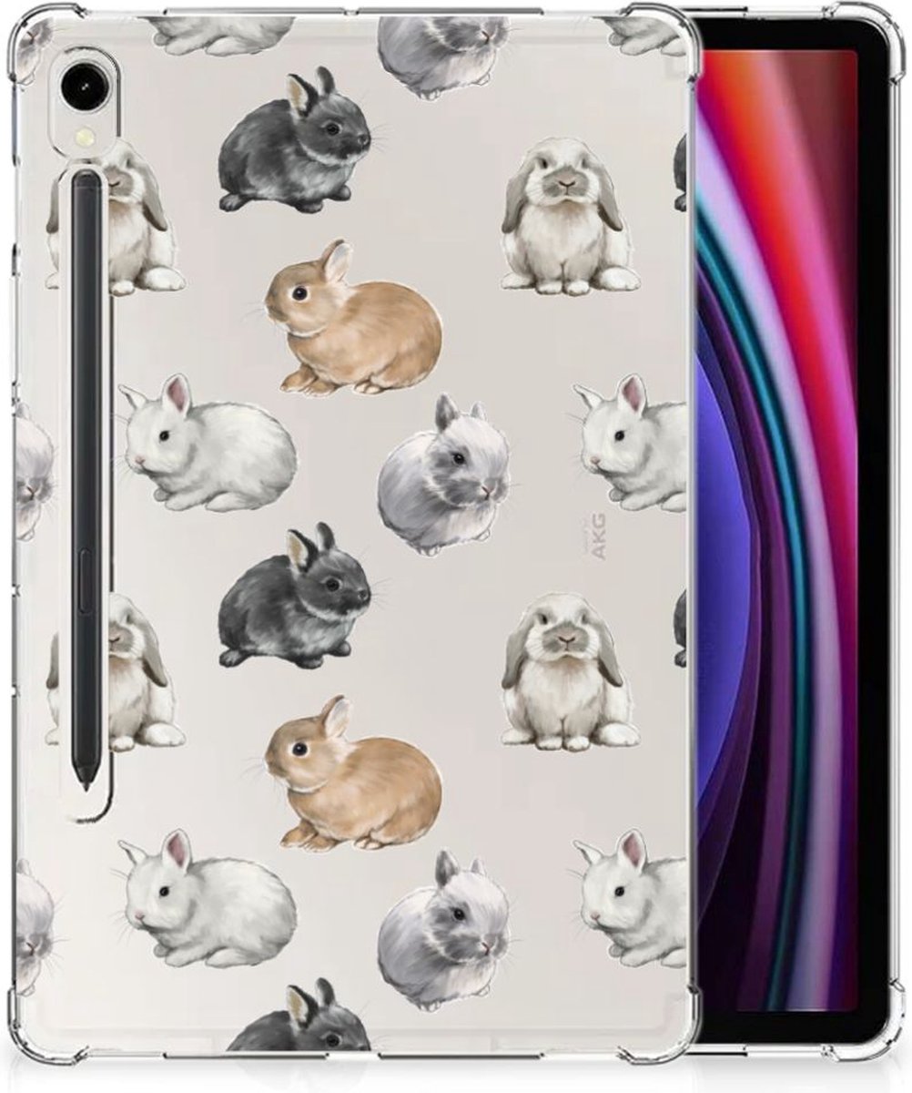 Back Case voor Samsung Galaxy Tab S9 Konijntjes