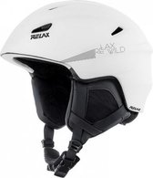 RELAXX Skihelm Wit - Luxe skihelm met wol van binnen - Maat S 53-56 - Optimale comfort en ventilatie - Dames/Heren - Warme oren